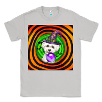 Moon Dust halloween bichons frise dog Classic Tee - LillyAllenDesigns