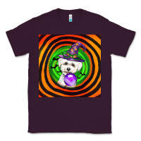 Plum halloween bichons frise dog Classic Tee - LillyAllenDesigns