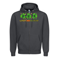 Smoke St. Patrick's Day lucky and blessed Zipper Hoodie - HowdyJamesFarm