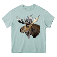 Arona moose buck deer head Heavy Core Tee - LillyAllenDesigns