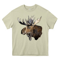 Mossy moose buck deer head Heavy Core Tee - LillyAllenDesigns