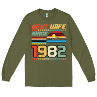 Army Green Best Wife Since 1982 Long Sleeve Tee - Bettercallsaul