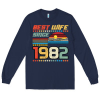 Navy Best Wife Since 1982 Long Sleeve Tee - Bettercallsaul
