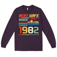 Plum Best Wife Since 1982 Long Sleeve Tee - Bettercallsaul