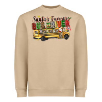 Mushroom santas favorite bus driver Heavyweight Sweatshirt - texasbilliewilder