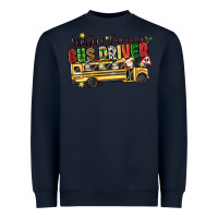 Navy santas favorite bus driver Heavyweight Sweatshirt - texasbilliewilder
