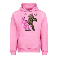 Fuchsia Pink Baby Gorilla With Tutu Urban Hoodie - LillyAllenDesigns