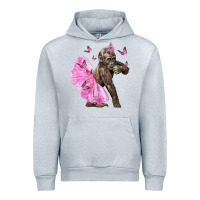 Heather Grey Baby Gorilla With Tutu Urban Hoodie - LillyAllenDesigns