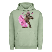 Pigment Oil Green Baby Gorilla With Tutu Urban Hoodie - LillyAllenDesigns
