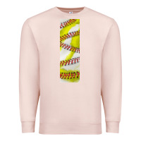 Pale Pink softball and baseball pen wraps Premium Sweatshirt - BundleAndBundleShop