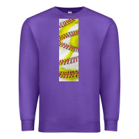 Purple softball and baseball pen wraps Premium Sweatshirt - BundleAndBundleShop