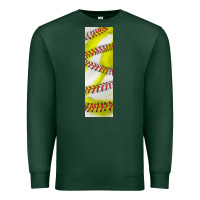 Sports Green softball and baseball pen wraps Premium Sweatshirt - BundleAndBundleShop