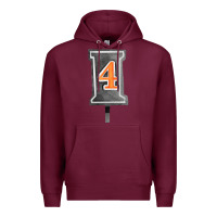 Burgundy marker 4 chain fa element Premium Hoodie - FaDigitalArtStudio