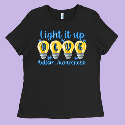 Light It Up Ladies Tee Designed By Maliassmallbusiness