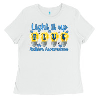White light it up Ladies Tee - MaliasSmallBusiness