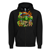 Black Loads of luck Zipper Hoodie - CowGirlArtShop