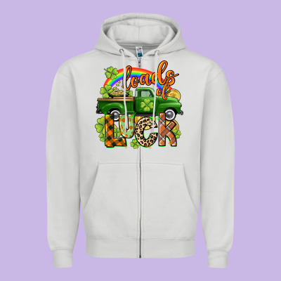 Loads Of Luck Zipper Hoodie Designed By Cowgirlartshop
