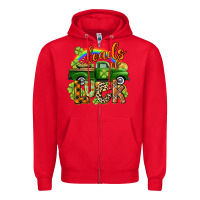 Red Loads of luck Zipper Hoodie - CowGirlArtShop