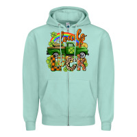 Seafoam Loads of luck Zipper Hoodie - CowGirlArtShop