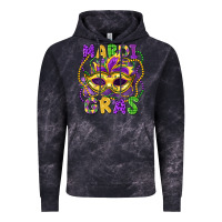 Cloud Black mardi gras mask Vintage Hoodie - LillyAllenDesigns