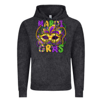 Vintage Black mardi gras mask Vintage Hoodie - LillyAllenDesigns