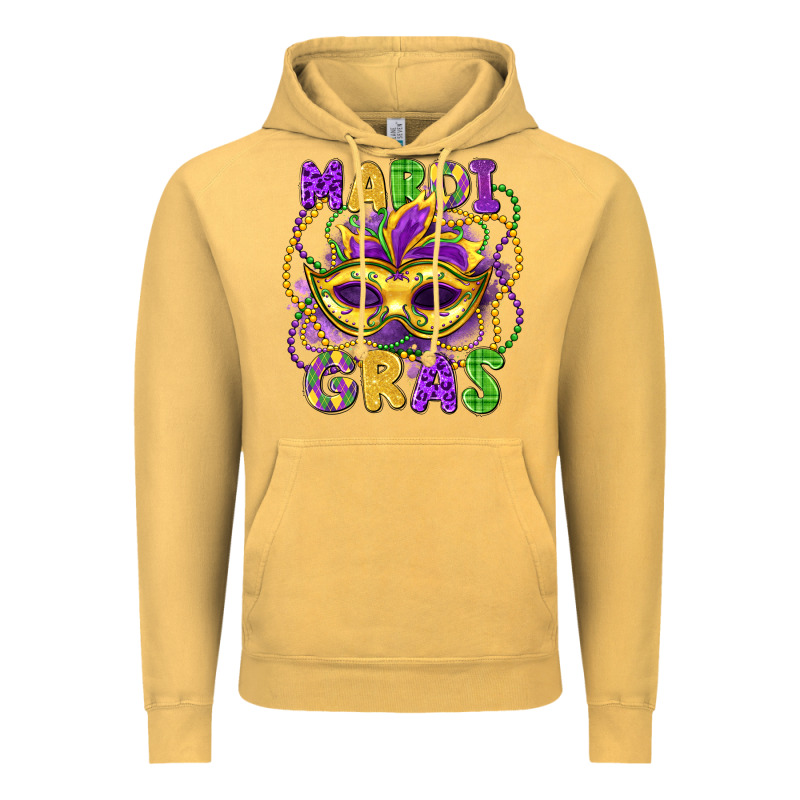 Mardi Gras Mask Vintage Hoodie by LillyAllenDesigns | Teevron