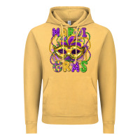 Vintage Mustard mardi gras mask Vintage Hoodie - LillyAllenDesigns