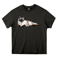 Asphalt siamese Heavy Core Tee - LillyAllenDesigns