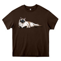 Chocolate Brown siamese Heavy Core Tee - LillyAllenDesigns