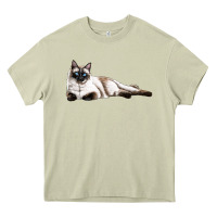 Mossy siamese Heavy Core Tee - LillyAllenDesigns
