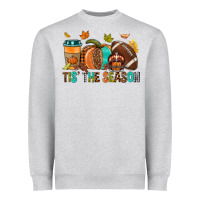 Heather Grey Tis' the season Fall Heavyweight Sweatshirt - NancyCooperArtShop