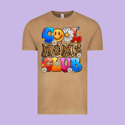 Cool Moms Club Vintage Tee Designed By Lillyallendesigns
