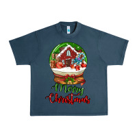 Midnight Navy Merry Christmas Urban Heavy Tee - LillyAllenDesigns