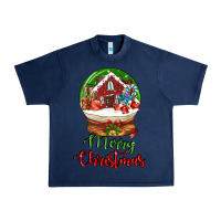 Navy Merry Christmas Urban Heavy Tee - LillyAllenDesigns