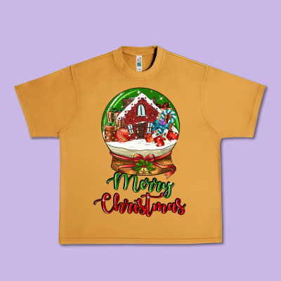 Merry Christmas Urban Heavy Tee Designed By Lillyallendesigns