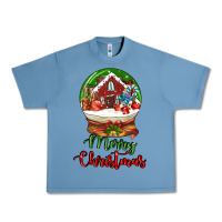 Pebble Blue Merry Christmas Urban Heavy Tee - LillyAllenDesigns
