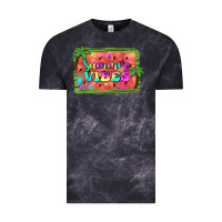 Cloud Black summer vibes watermelon Vintage Tee - JahusDesignShop