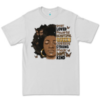 Dove Grey afro woman smart loved powerful Premium Tee - MaliasSmallBusiness