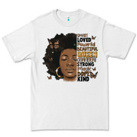 White afro woman smart loved powerful Premium Tee - MaliasSmallBusiness