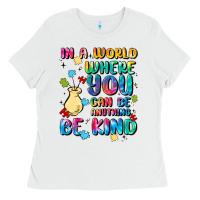 White in a world where you can be anything Ladies Tee - MaliasSmallBusiness