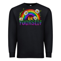 Black Be Yourself Pride Lgbtq Premium Sweatshirt - BundleAndBundleShop