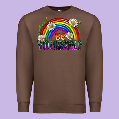 Be Yourself Pride Lgbtq Premium Sweatshirt Designed By Bundleandbundleshop