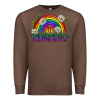 Chestnut Be Yourself Pride Lgbtq Premium Sweatshirt - BundleAndBundleShop