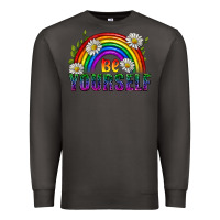 Smoke Be Yourself Pride Lgbtq Premium Sweatshirt - BundleAndBundleShop