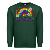 Sports Green Be Yourself Pride Lgbtq Premium Sweatshirt - BundleAndBundleShop