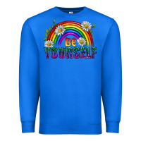 True Royal Be Yourself Pride Lgbtq Premium Sweatshirt - BundleAndBundleShop