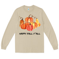 Mushroom Happy Fall Y all Long Sleeve Tee - Bettercallsaul