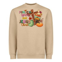 Mushroom Pumpkin spice and Jesus christ Heavyweight Sweatshirt - NancyCooperArtShop
