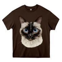 Chocolate Brown siamese face Heavy Core Tee - LillyAllenDesigns