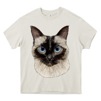 Cream siamese face Heavy Core Tee - LillyAllenDesigns